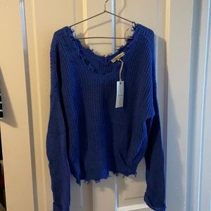 Frayed sweater- BRAND NEW